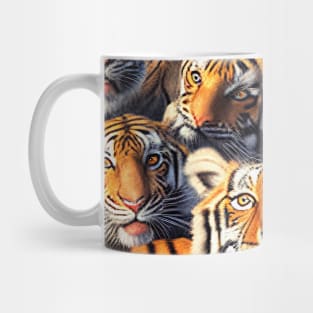 Tiger Cat Wild Nature Funny Happy Humor Photo Selfie Mug